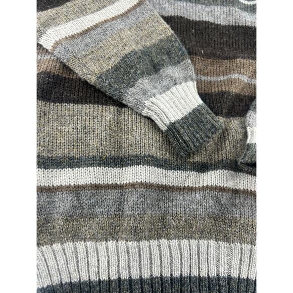 Vintage Generra Sweater Womens Small Gray Brown Wool Blend Pullover New - Picture 4 of 9